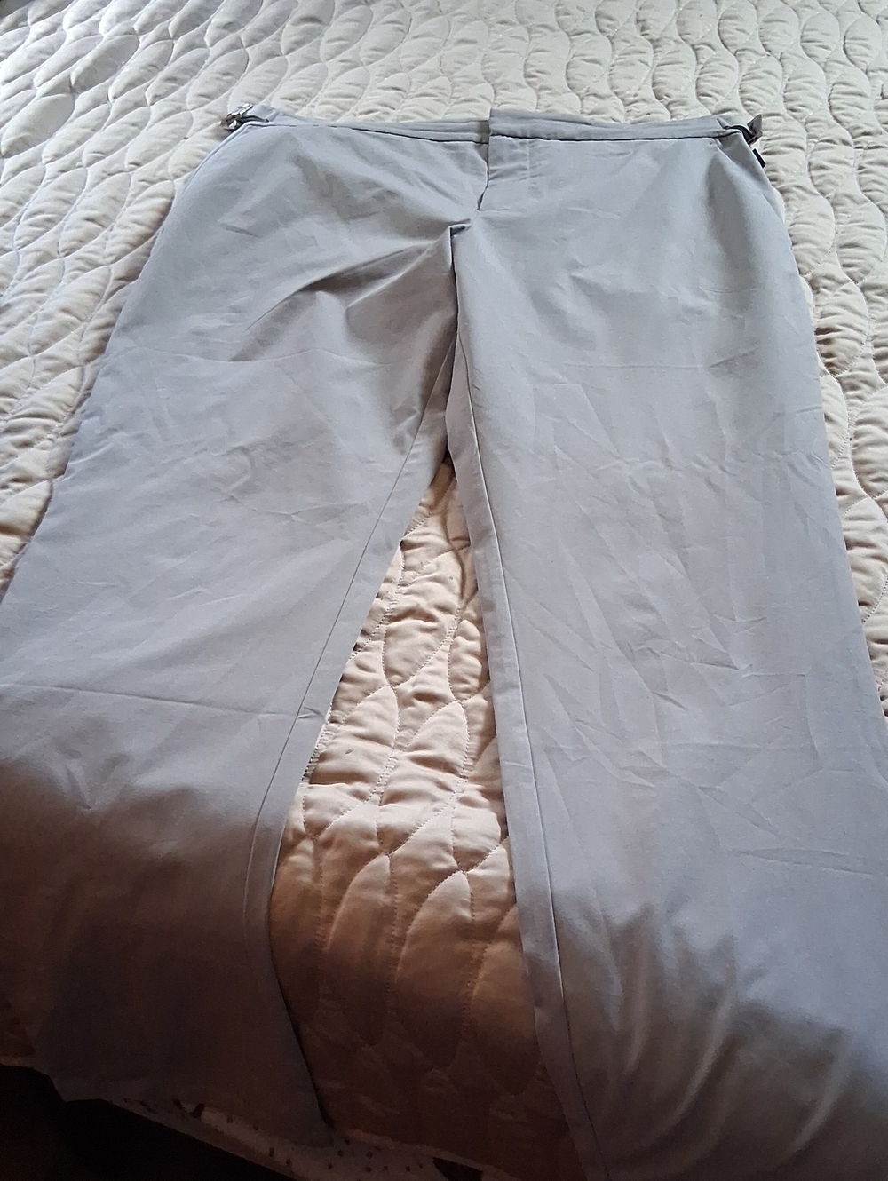 Men's Light Gray Chino Pants - Unbranded
